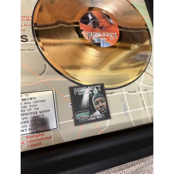 Three 6 Mafia Project Pat RIAA Platinum Gold Plaque Award Rap Juicy J DJ Paul - Picture 12 of 16